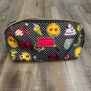 Betsy Johnson Emoji Cosmetic Bag